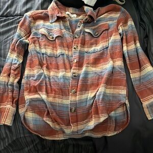 Striped Button-Up Shirt
